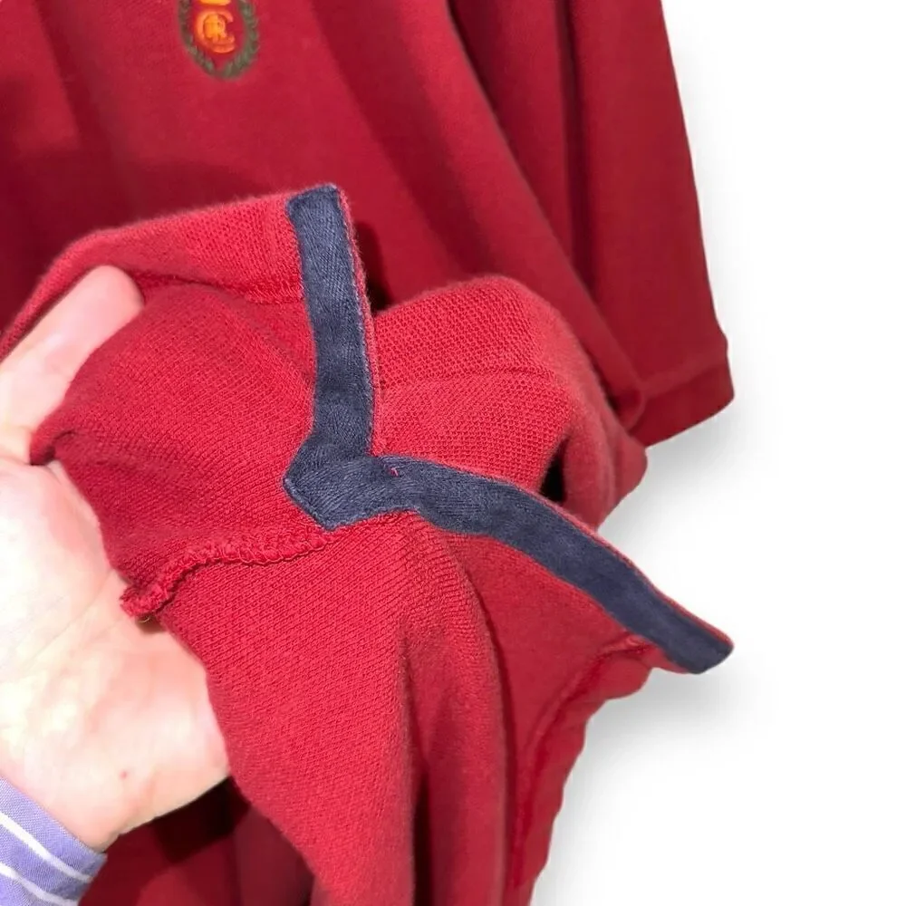 90s Chaps Ralph Lauren Ralph Red Pique Polo Shirt Size 2XLT